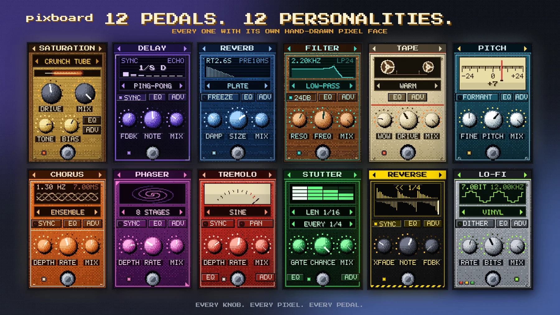 12 pedal